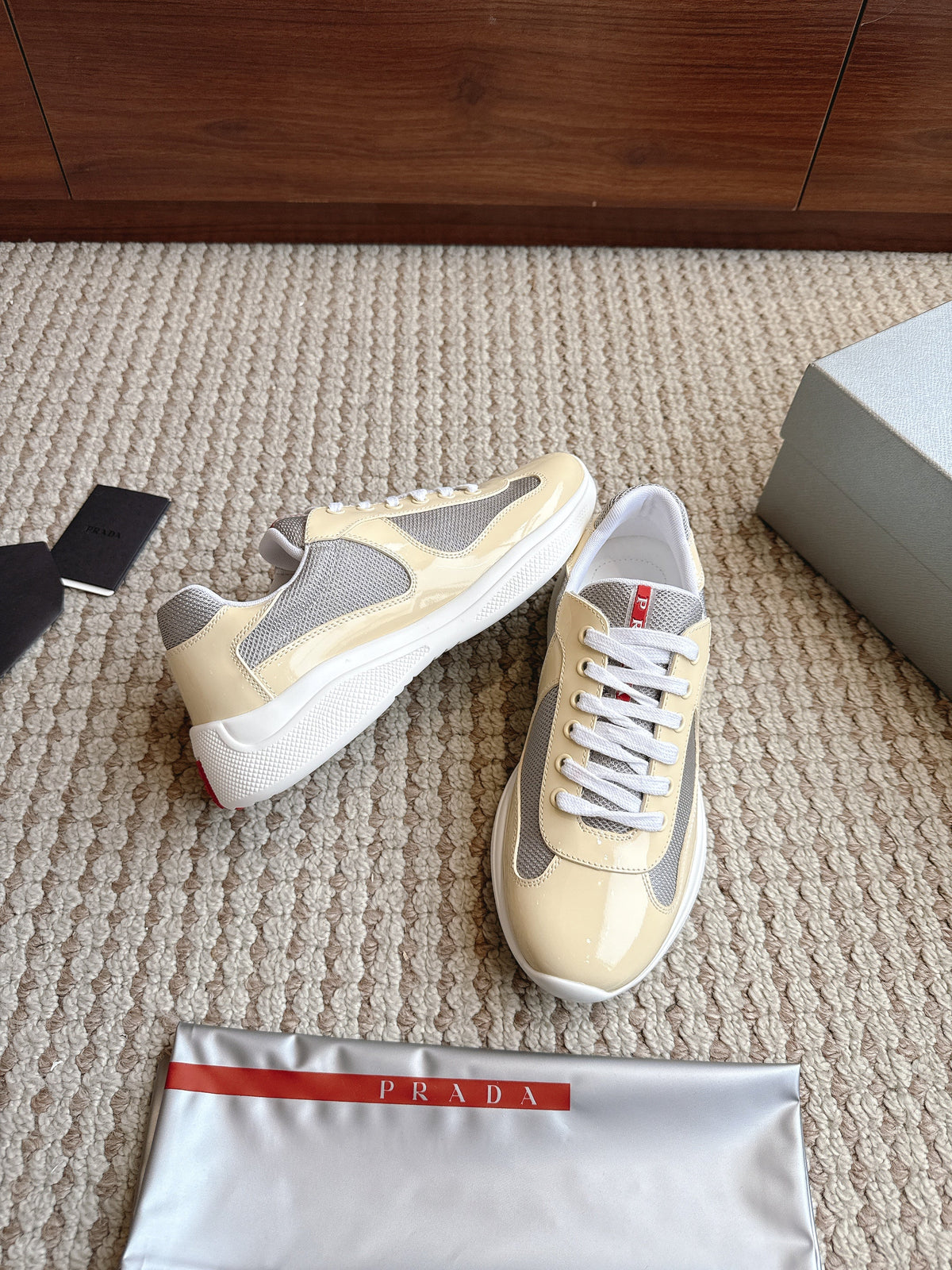 Prada America's Cup Cream Grey