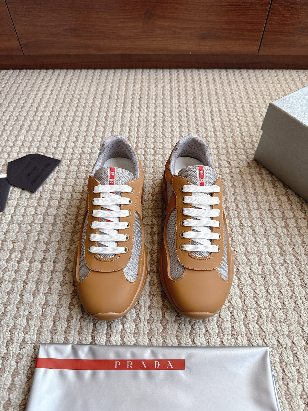 Prada America's Cup Brown Grey