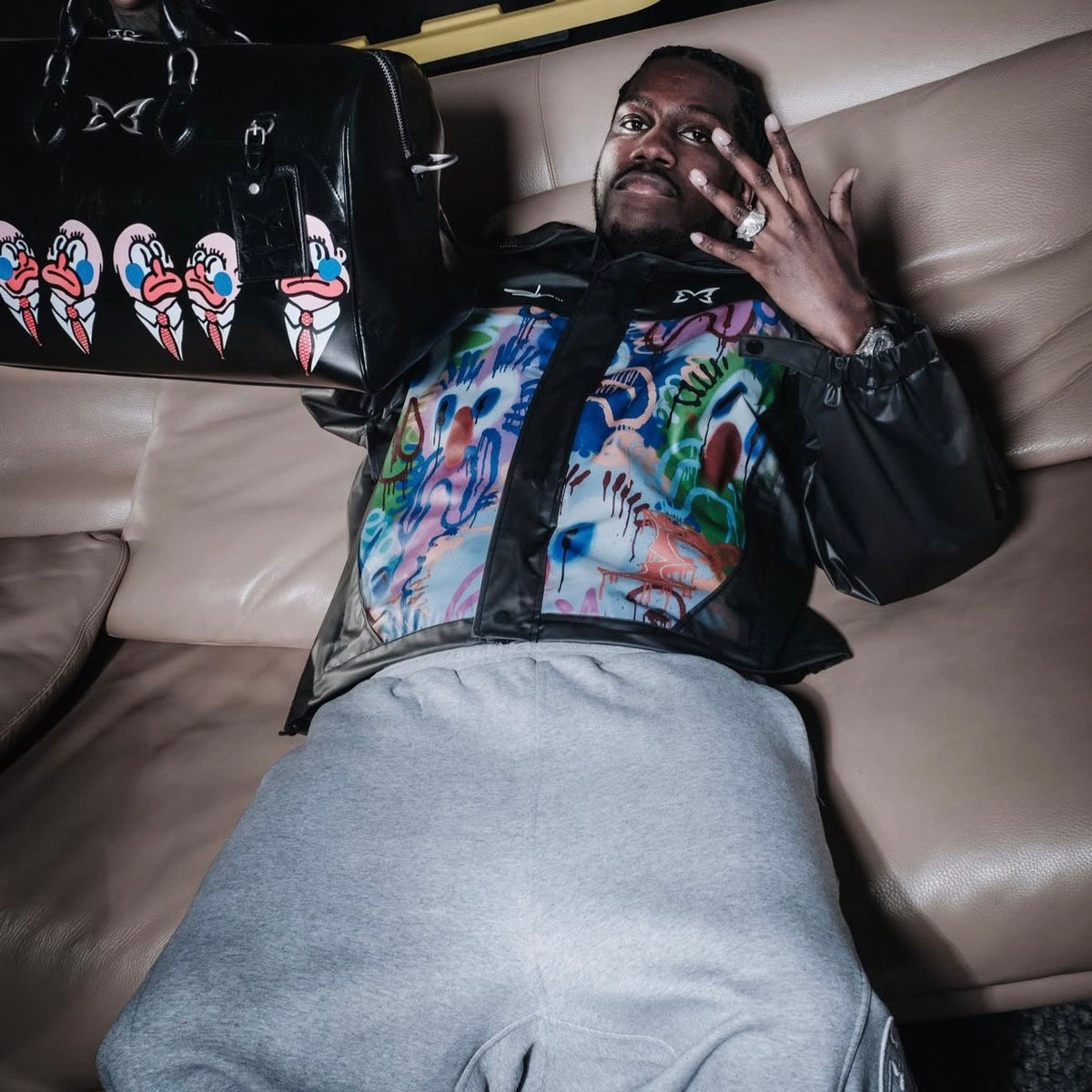MERTRA X Slawn Translucent Jacket Black