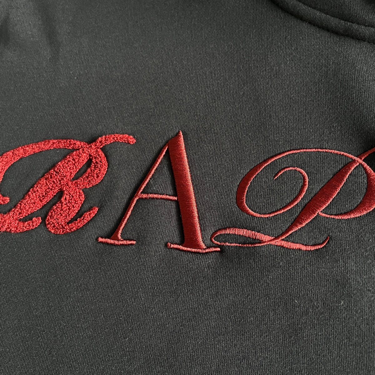 Trapstar Script Zip Through Tracksuit Black/Zinfandel