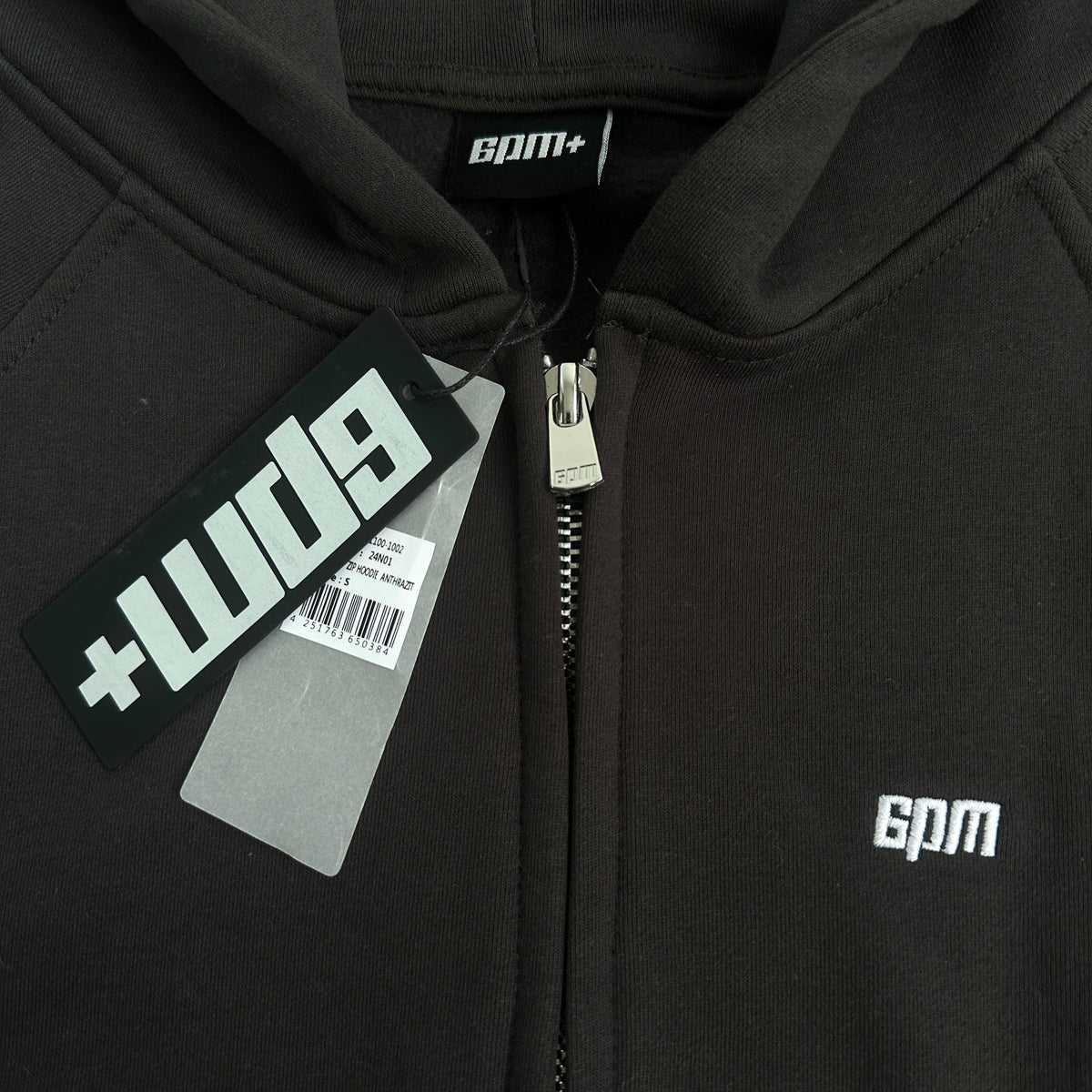 6PM Basic Zip Hoodie Anthrazit