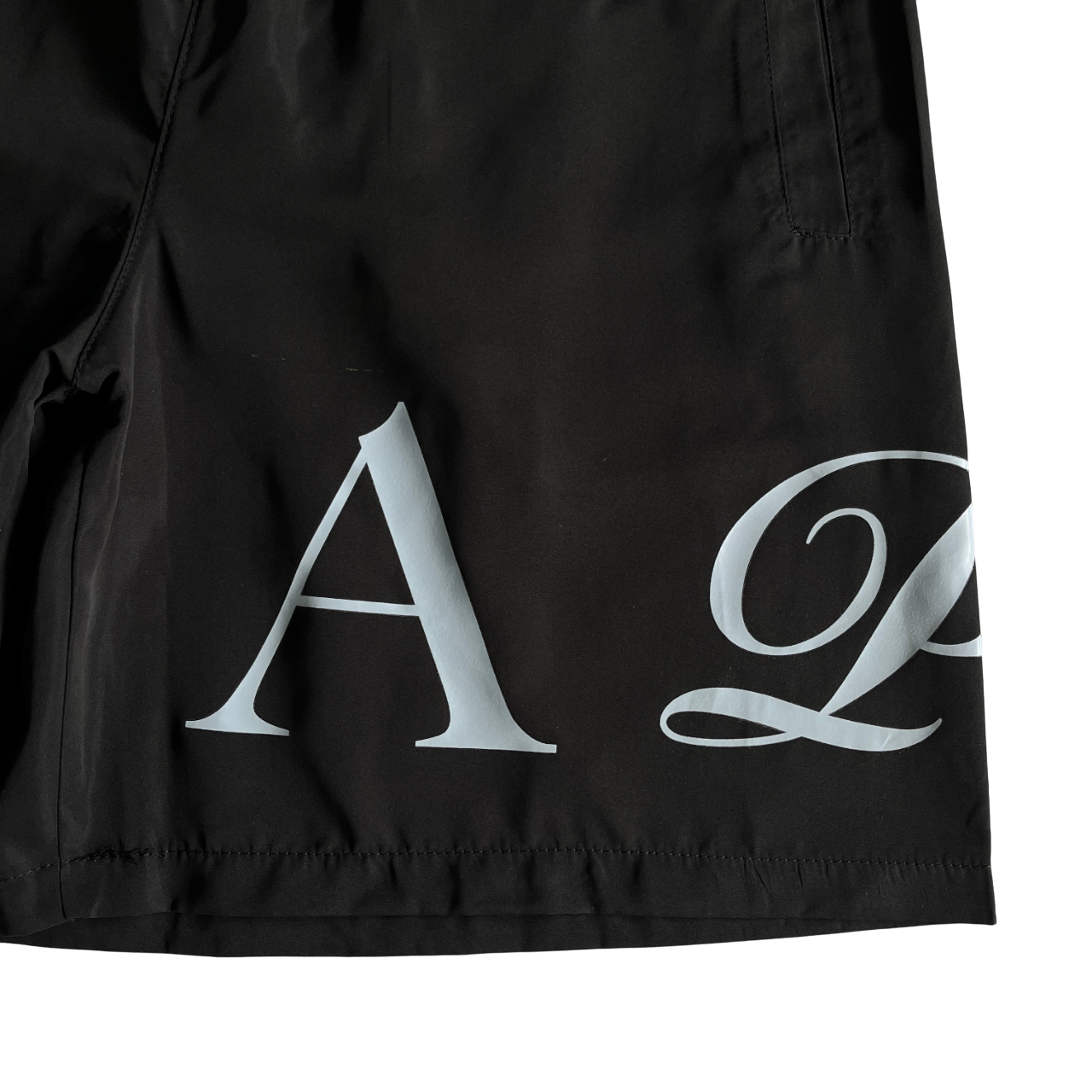 Trapstar Script Swimming Short Black/Nigara Mist