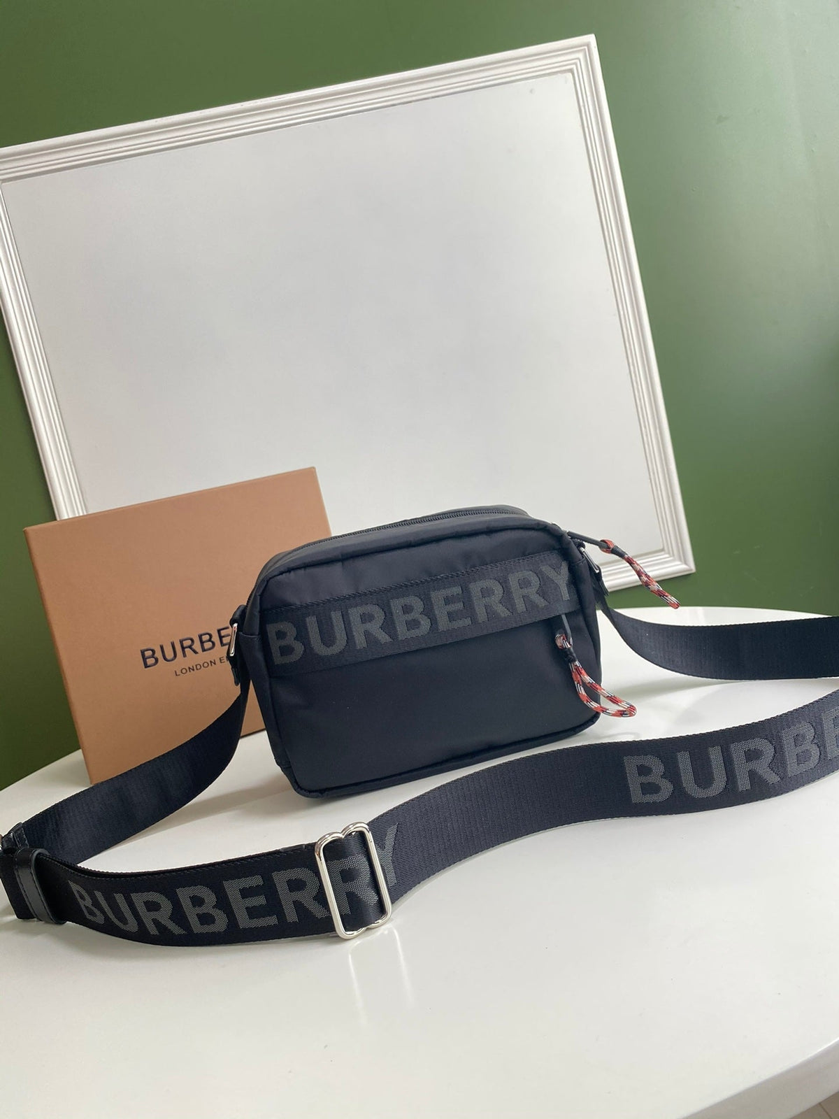Burberry Paddy Nylon Handbag Black
