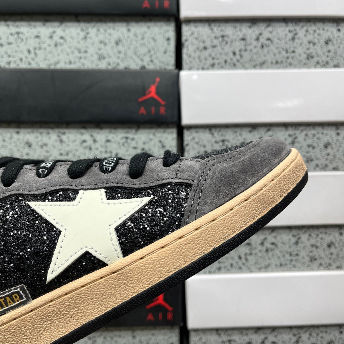 Golden Goose Ball Star Black Anthracite Grey
