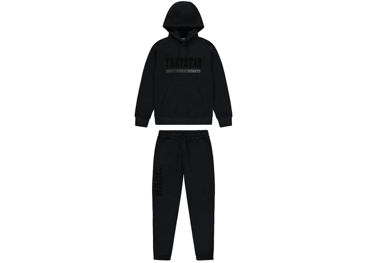 Trapstar Chenille Decoded 2.0 Hoodie Tracksuit Blackout Edition