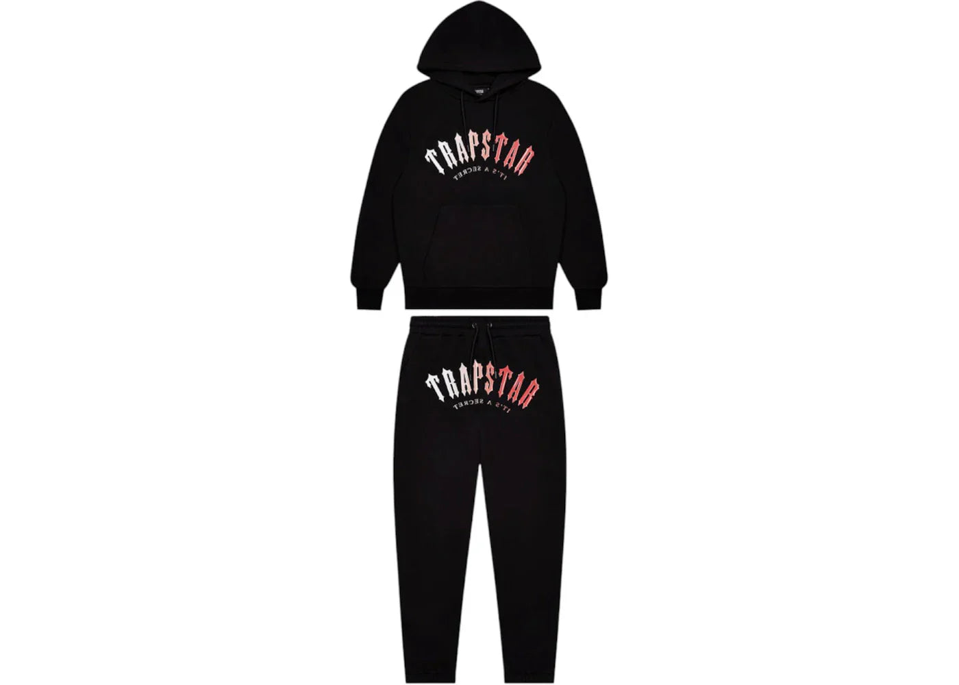 Trapstar Irongate Arch Gel Tracksuit Black/Red