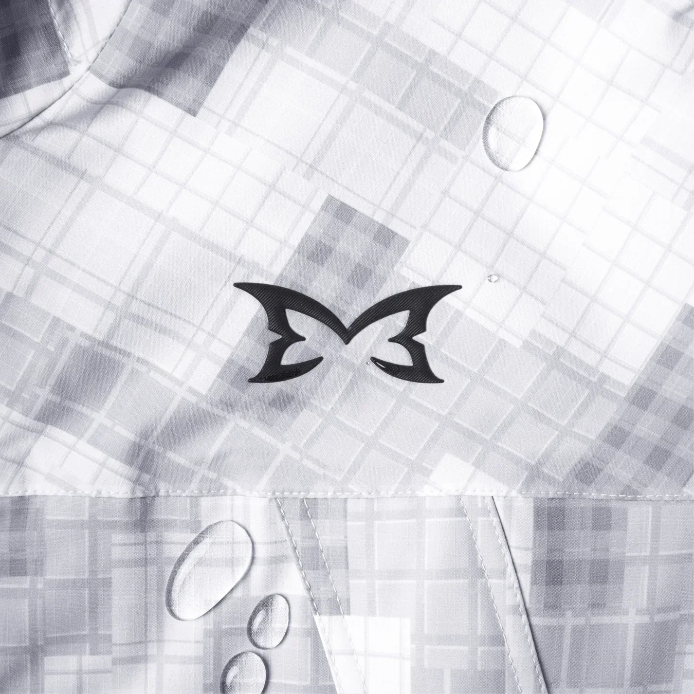 MERTRA Patchwork Plaid Jacket Grey