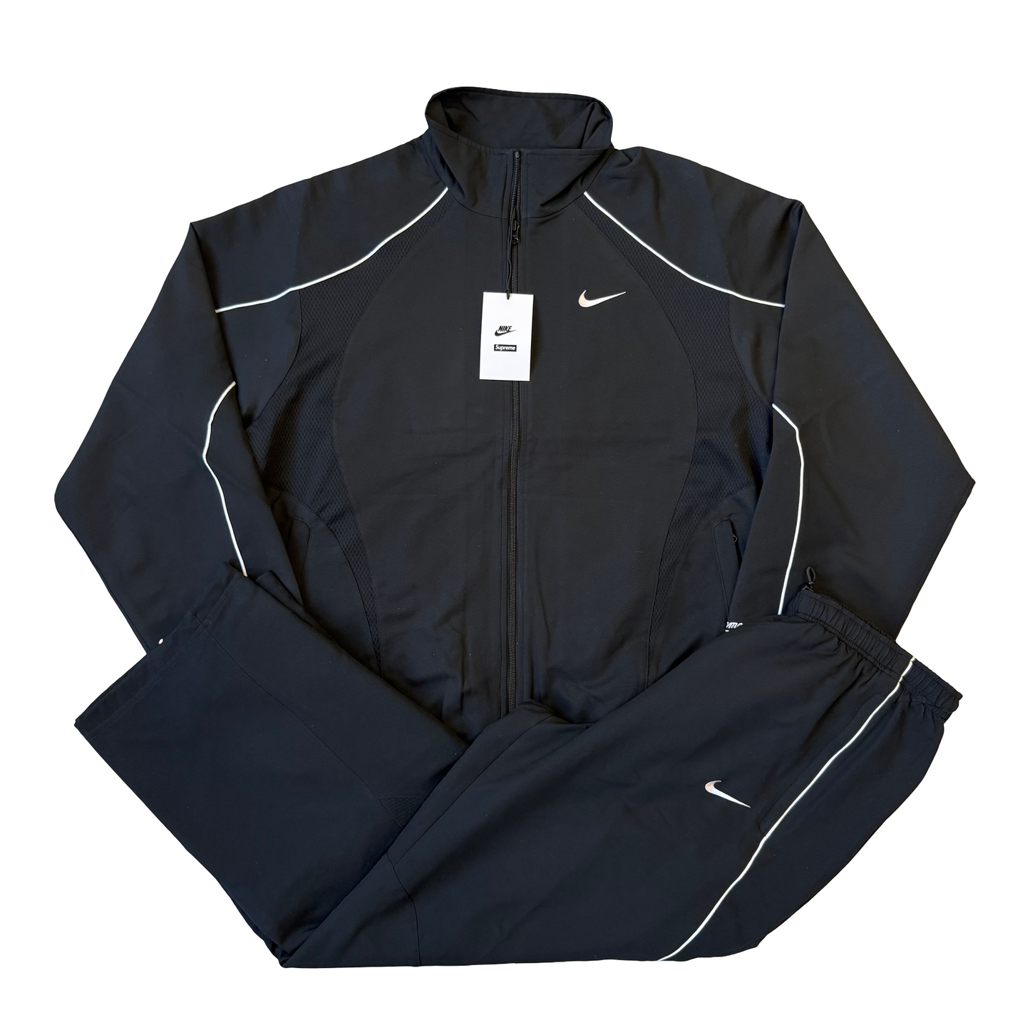 Nike x Supreme World Famous Shell Suit Jacket Black