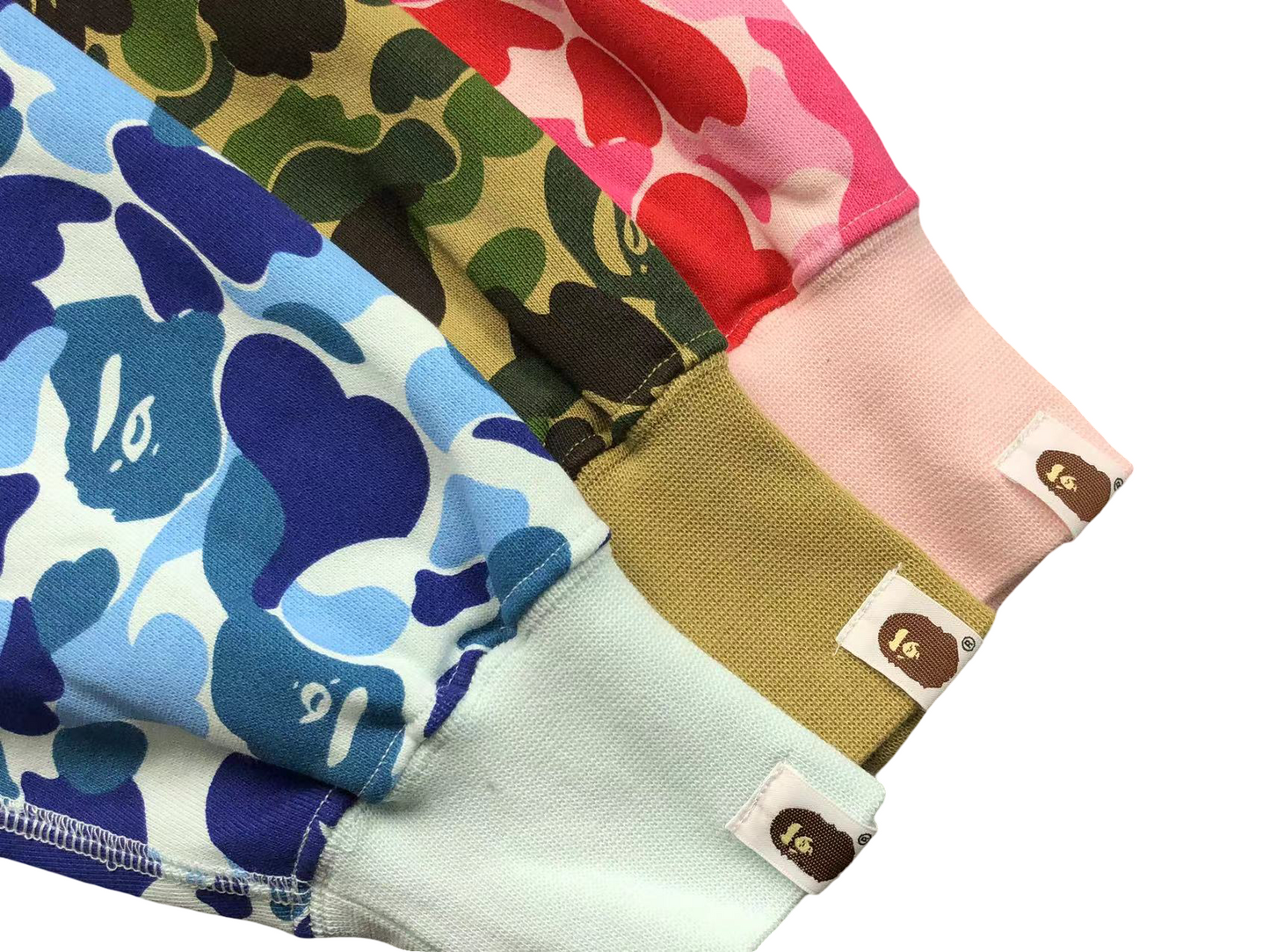 BAPE ABC Camo Shark Full Zip Hoodie Pink