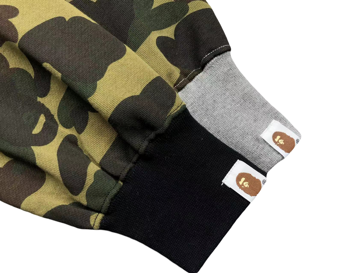 BAPE 1st Camo Shark Full Zip Hoodie Black