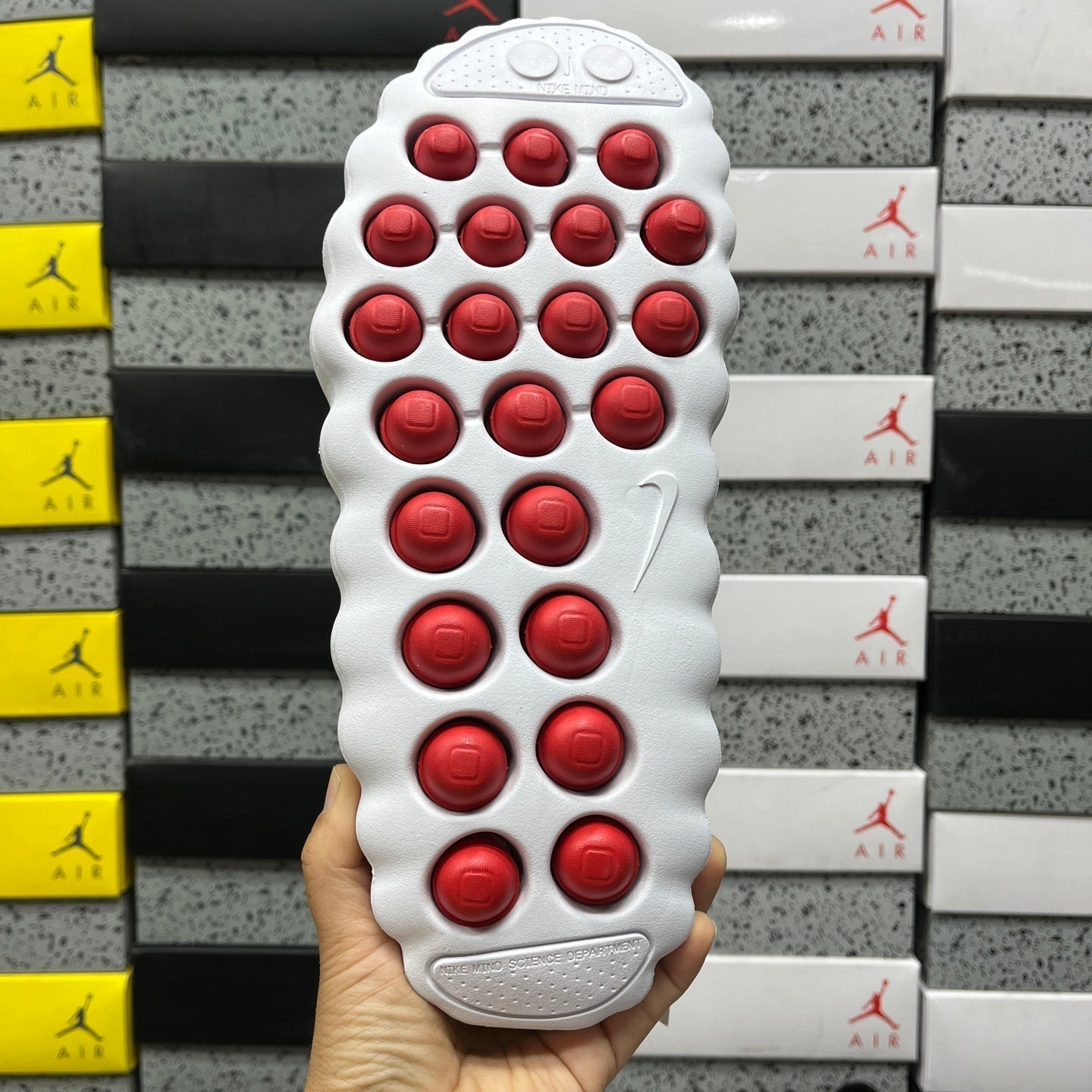 Nike Mind 001 Slide White Speed Red