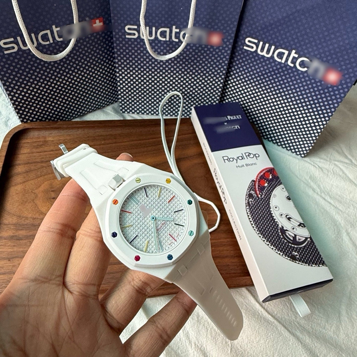 AP x Swatch Royal Pop HUIT BLANC
