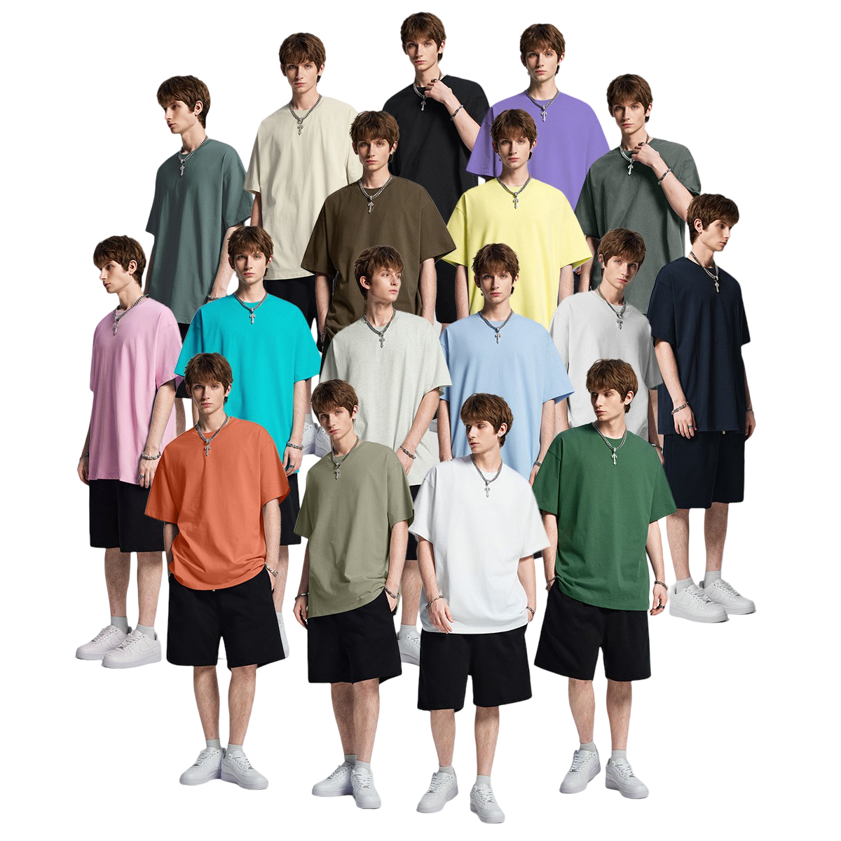 21Dripzz Essential Oversized Tee – Stone Grey