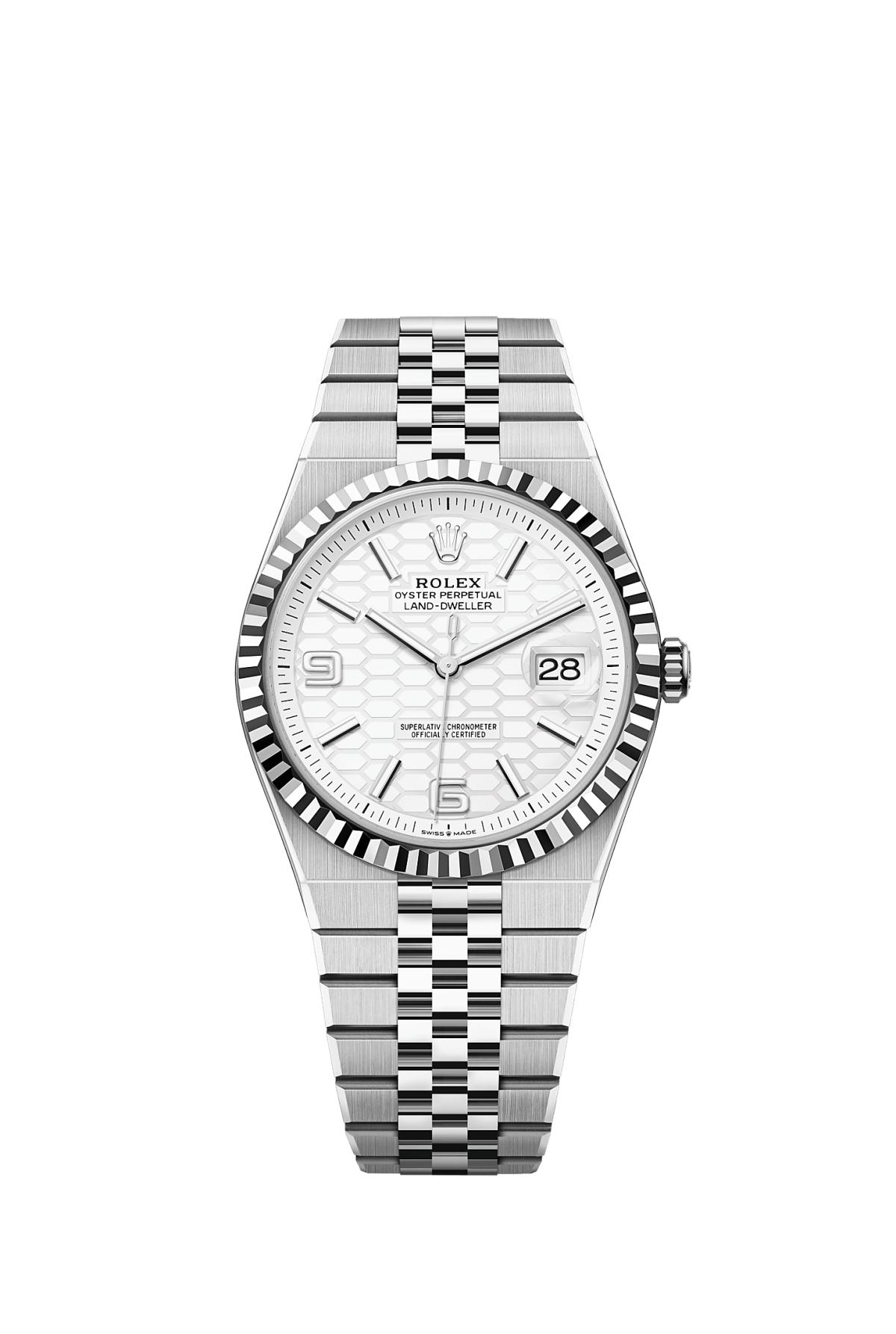 RoIex Land-Dweller 40 Oystersteel White