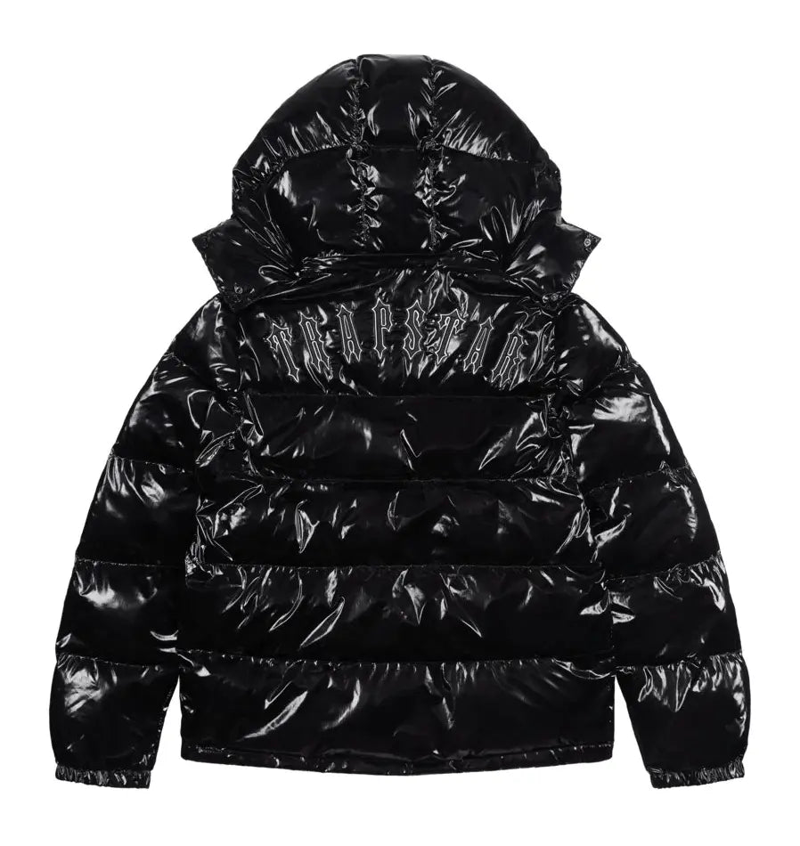 Trapstar Irongate Detachable Hooded Puffer Jacket Shiny