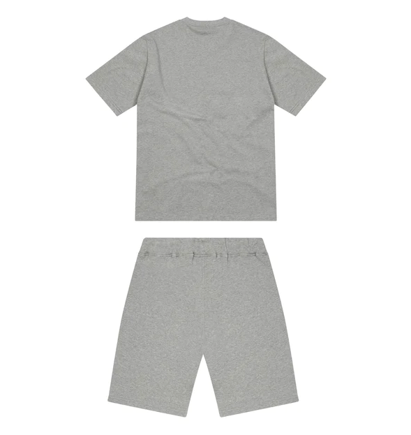 Trapstar Chenille Decoded Short Set Grey/Green