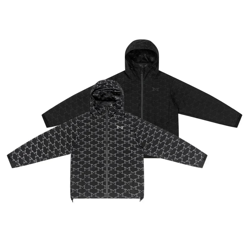MERTRA Reflective Monogram Jacket Black
