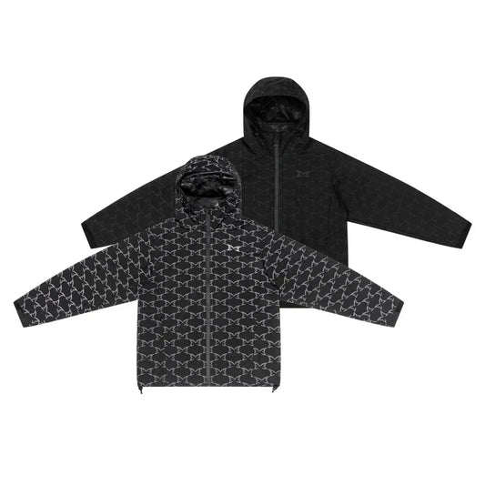 MERTRA Reflective Monogram Jacket Black