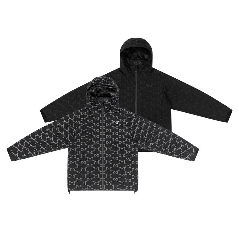 MERTRA Reflective Monogram Jacket Black