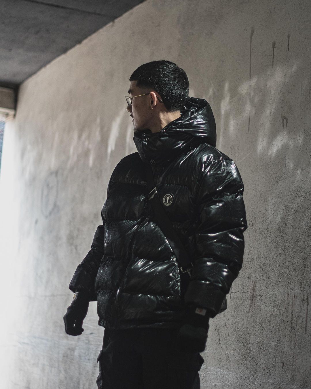 Trapstar Irongate Detachable Hooded Puffer Jacket Shiny
