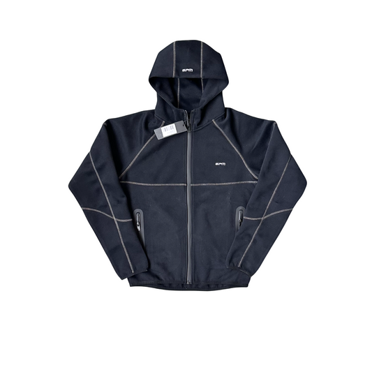 6PM Tech Zip Hoodie Black