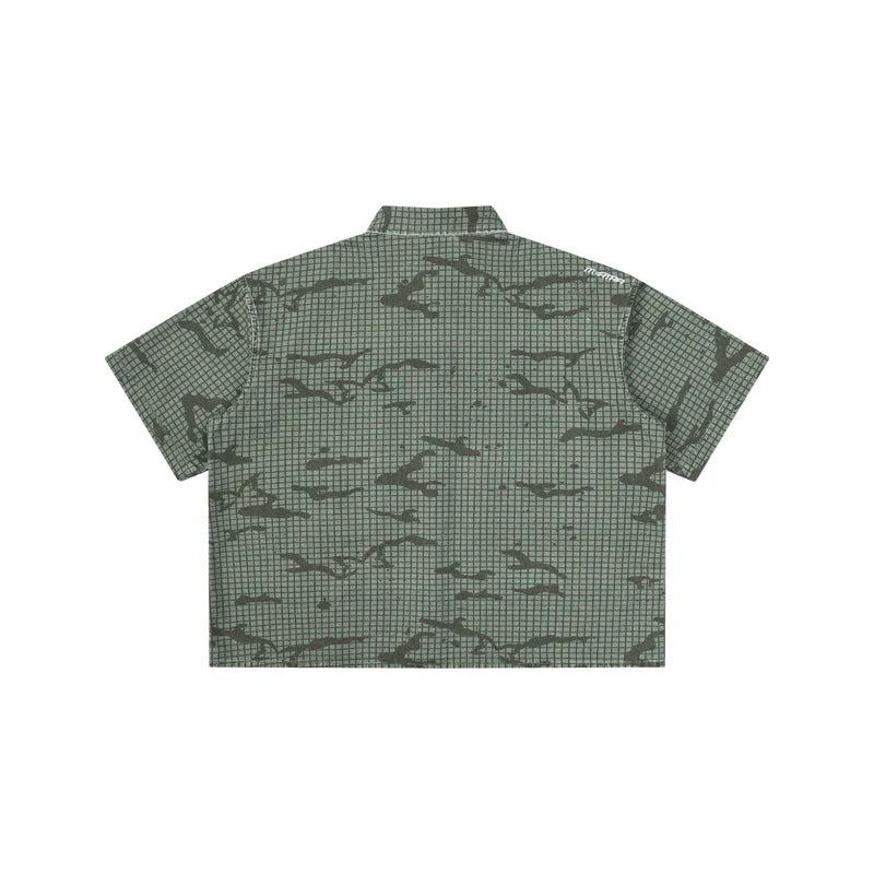 MERTRA Grid Camo Shirt Green