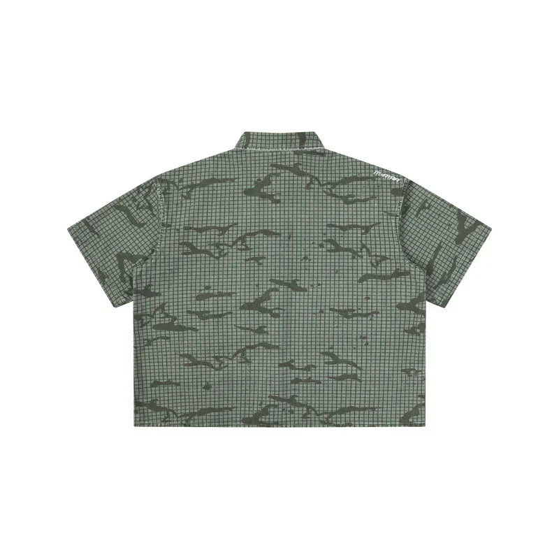 MERTRA Grid Camo Shirt Green