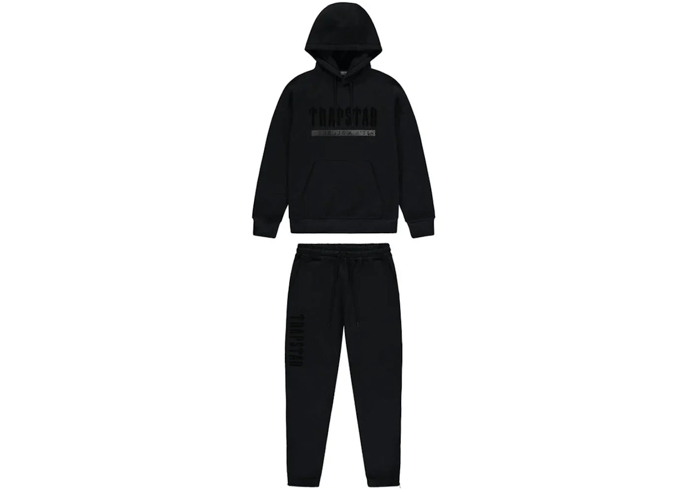 Trapstar Chenille Decoded 2.0 Hoodie Tracksuit Blackout Edition