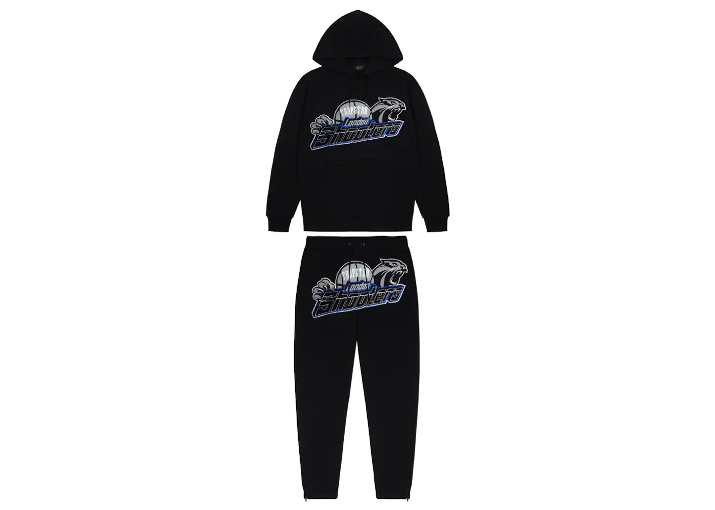 Trapstar Shooters Hoodie 2.0 Tracksuit Black/Blue