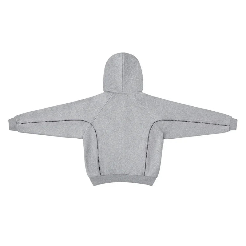 MERTRA Piping Zip Hoodie Grey