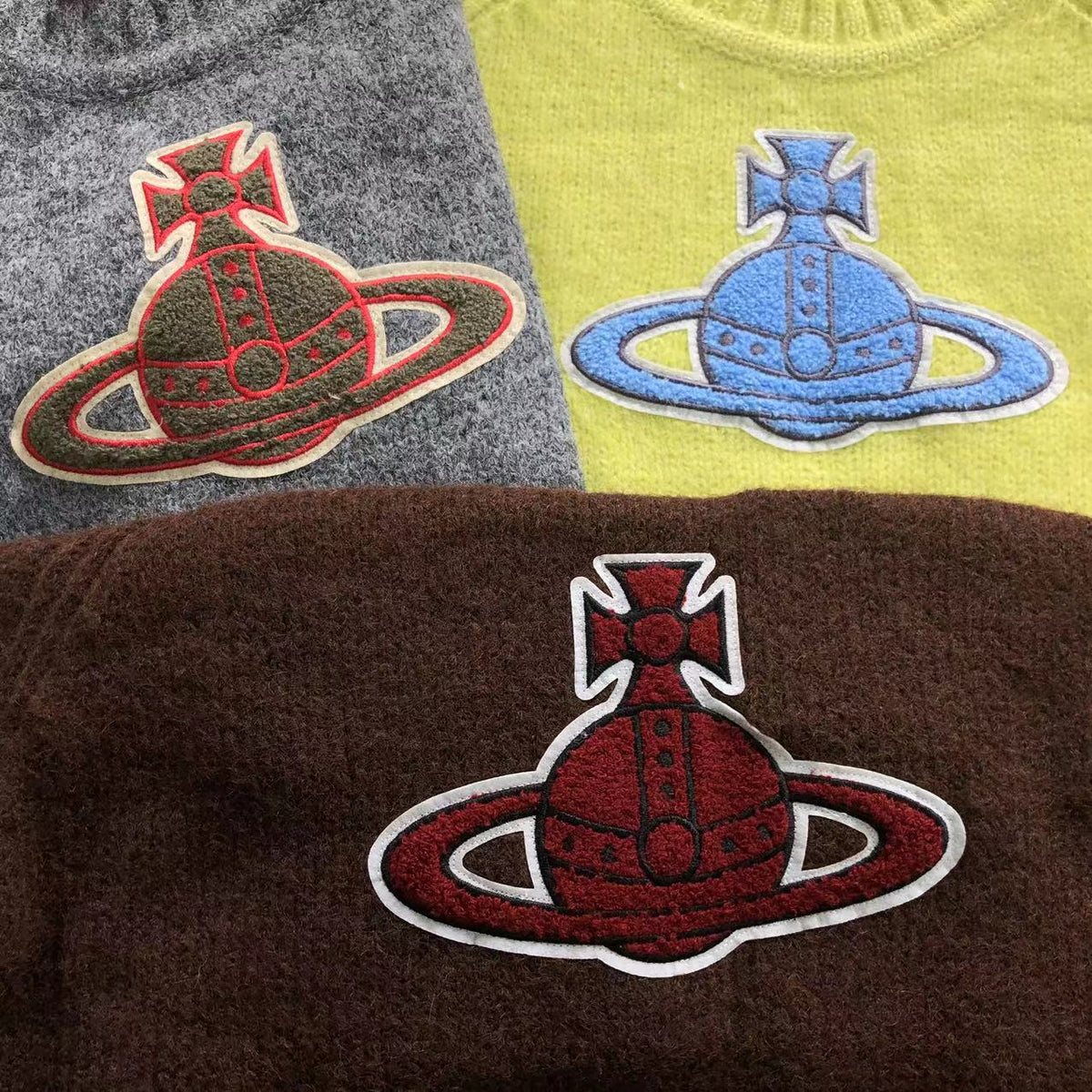 Vivienne Westwood Orb Knit Sweater Brown