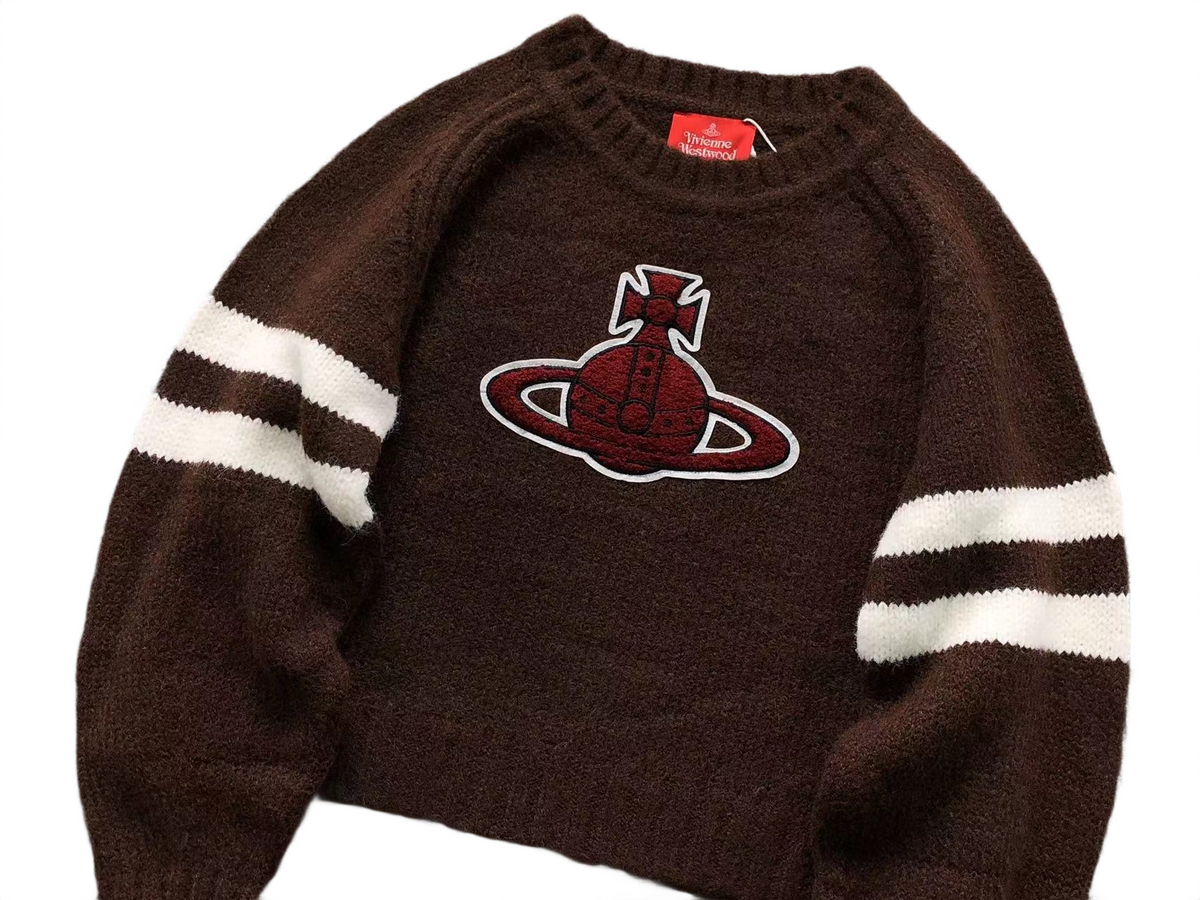 Vivienne Westwood Orb Knit Sweater Brown