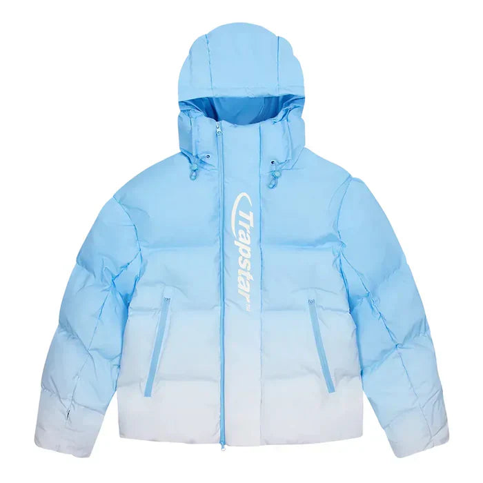 Trapstar Hyperdrive Technical Puffer Jacket Blue Gradient